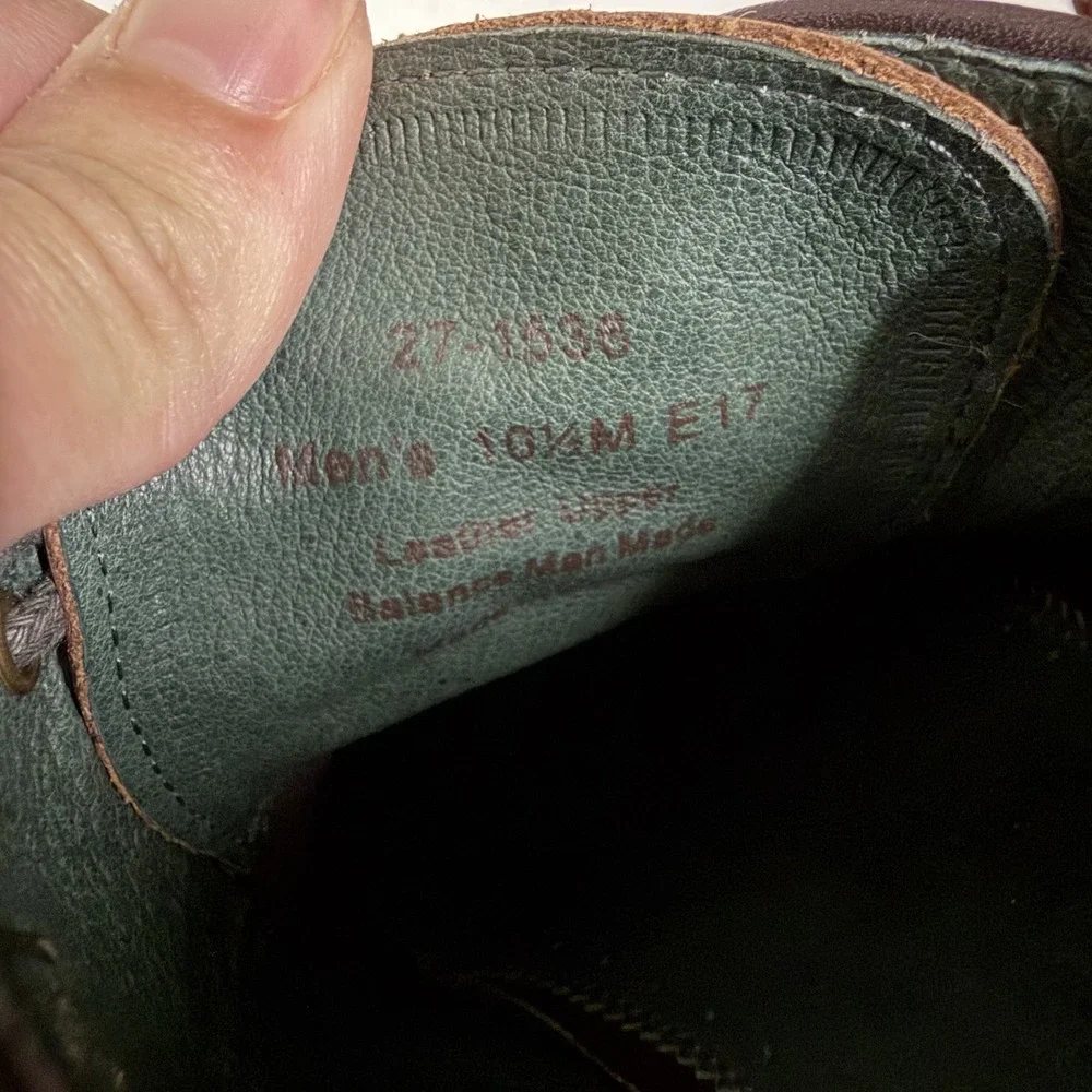 Johnston & Murphy J&M 1850 Men's 10.5M Brown Leather Cap Toe Oxford Dress Shoes